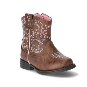 NEW Girls 5 Infant/Toddler Zip Cowboy Boots